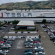 An aerial view of the Tesla Fremont Factory on May 13, 2020, in Fremont, California.